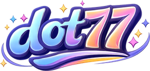 Logo dot77 bernuansa hutan hijau
